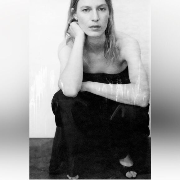 ZARA BLACK STRAPLESS DRESS - Picture 5 of 12